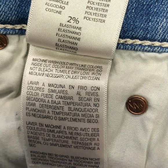 Mother Women Stunner Zip Ankle Step Fray Jeans Size 24 Blue Denim M120 -26 - Picture 12 of 16